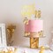34PCS Happy Birthday Cake Toppers – Gold DIY Candles for Cakes, Weddings & Anniversaries